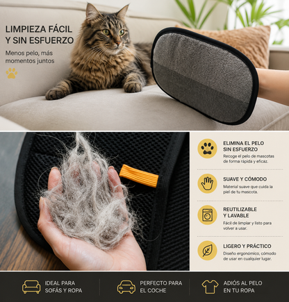 Guantes Quitapelos para Mascotas | Reutilizables y Eficaces